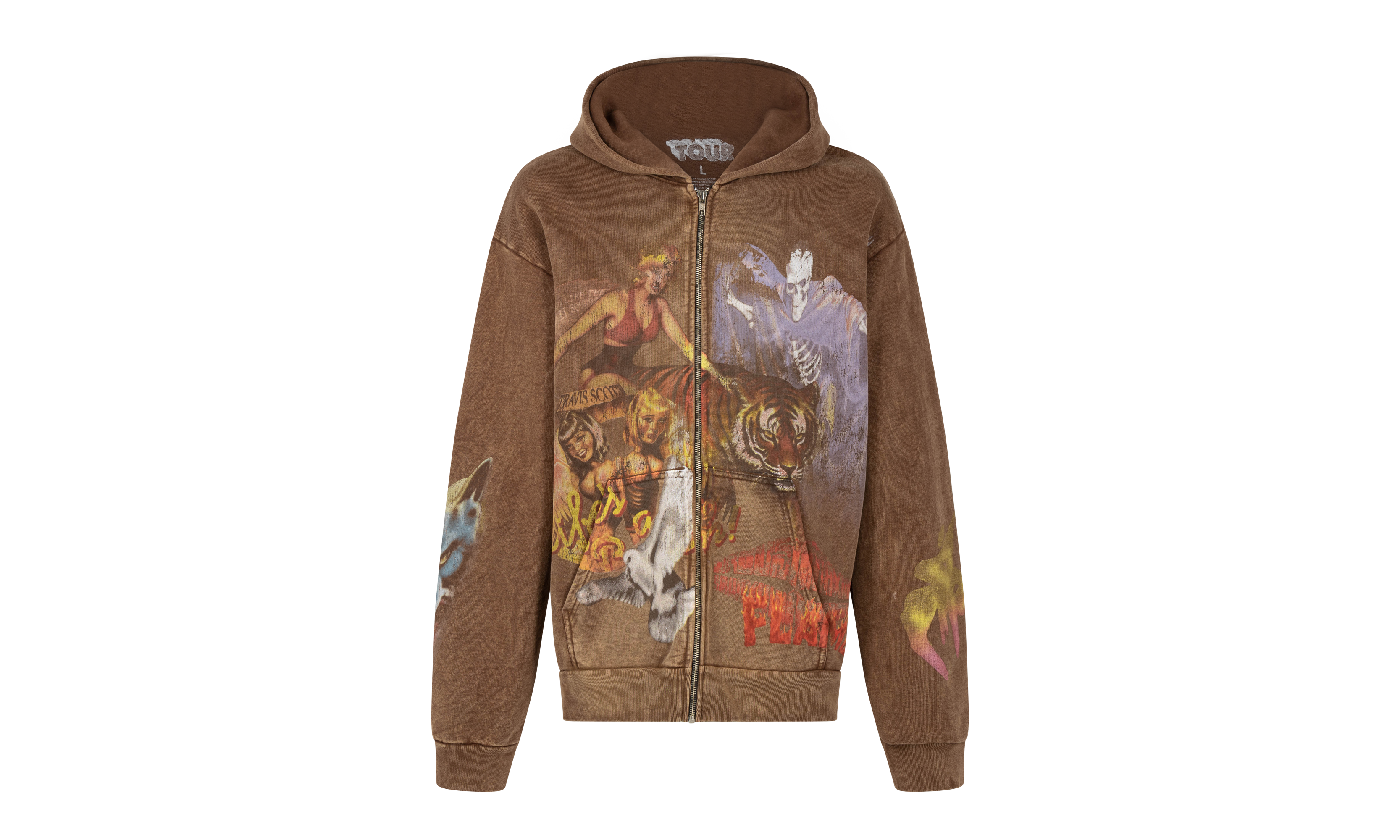 Travis Scott Utopia Circus Maximus Zip-Up Hoodie "Utopia Circus Maximus Tour 2023"