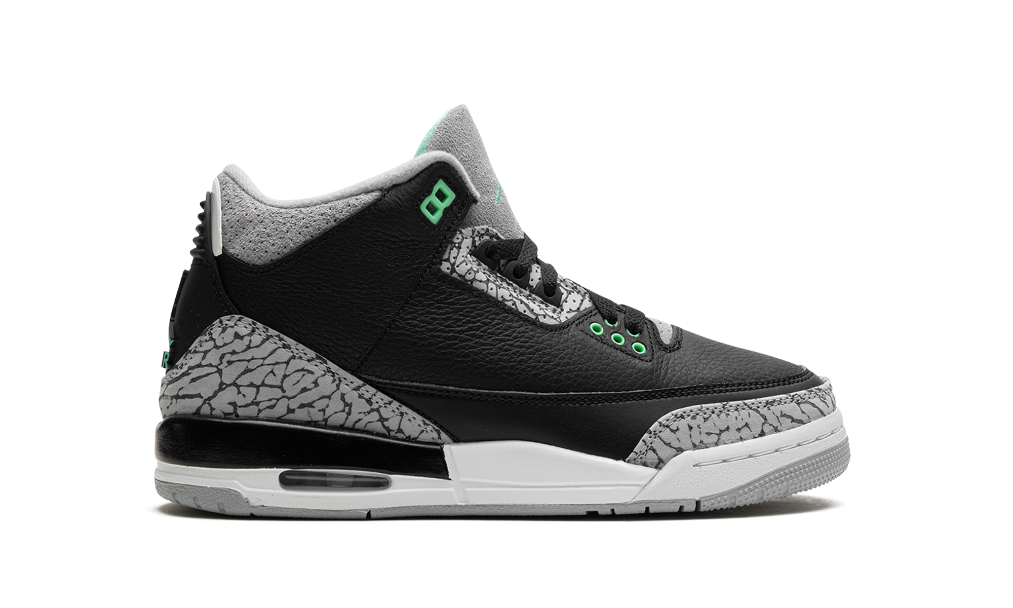 Air Jordan 3 GS "Brillo Verde"