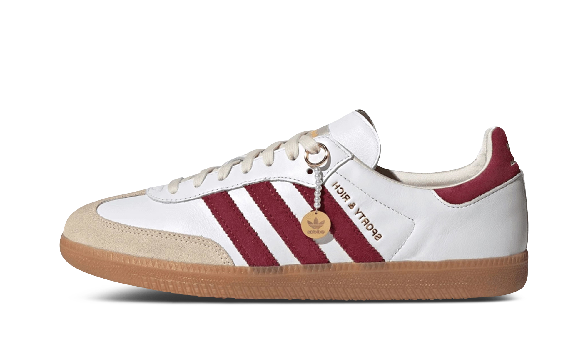Samba OG "Deportiva y elegante - Núcleo blanco burdeos"