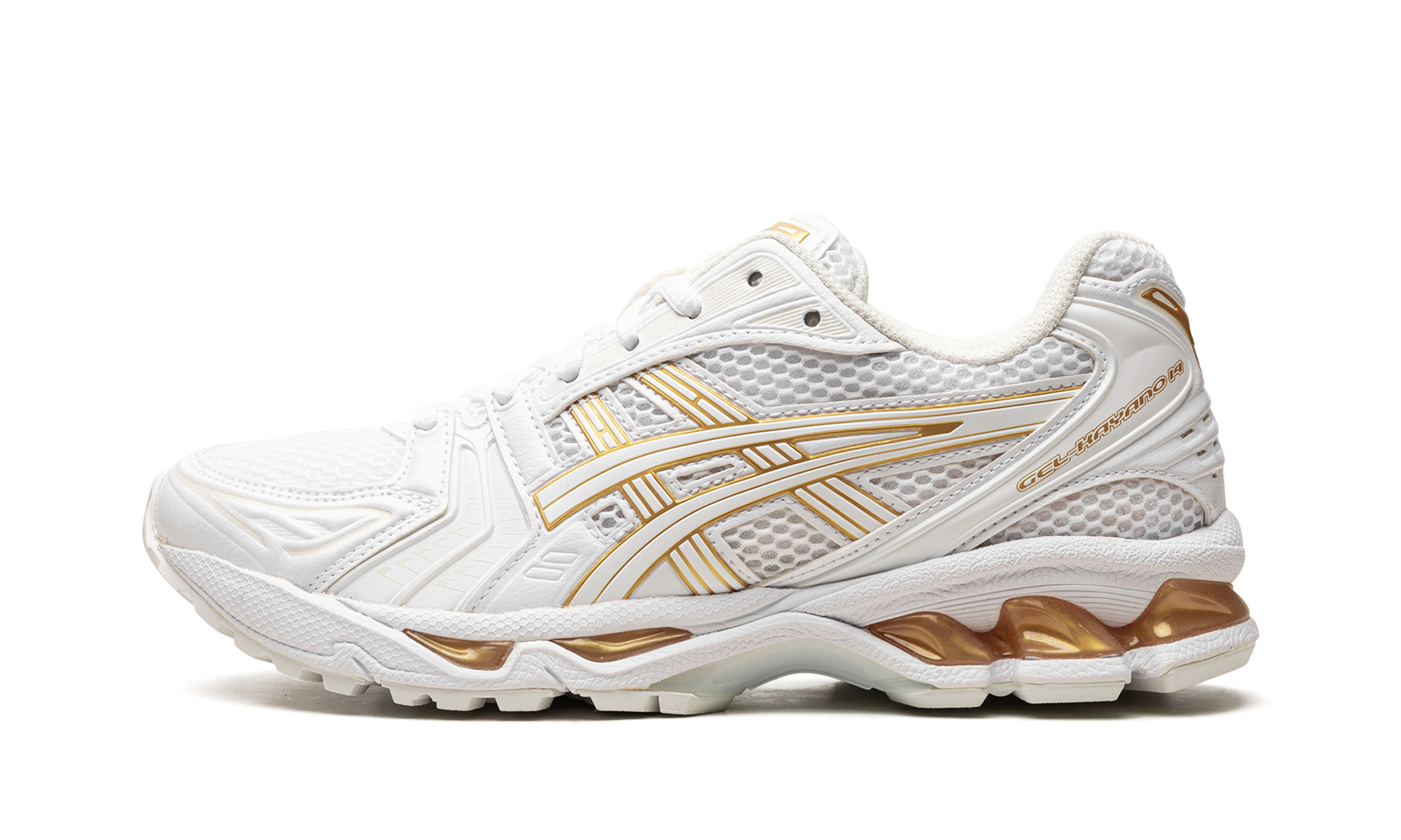 GEL KAYANO 14 WMNS "White / Gold"