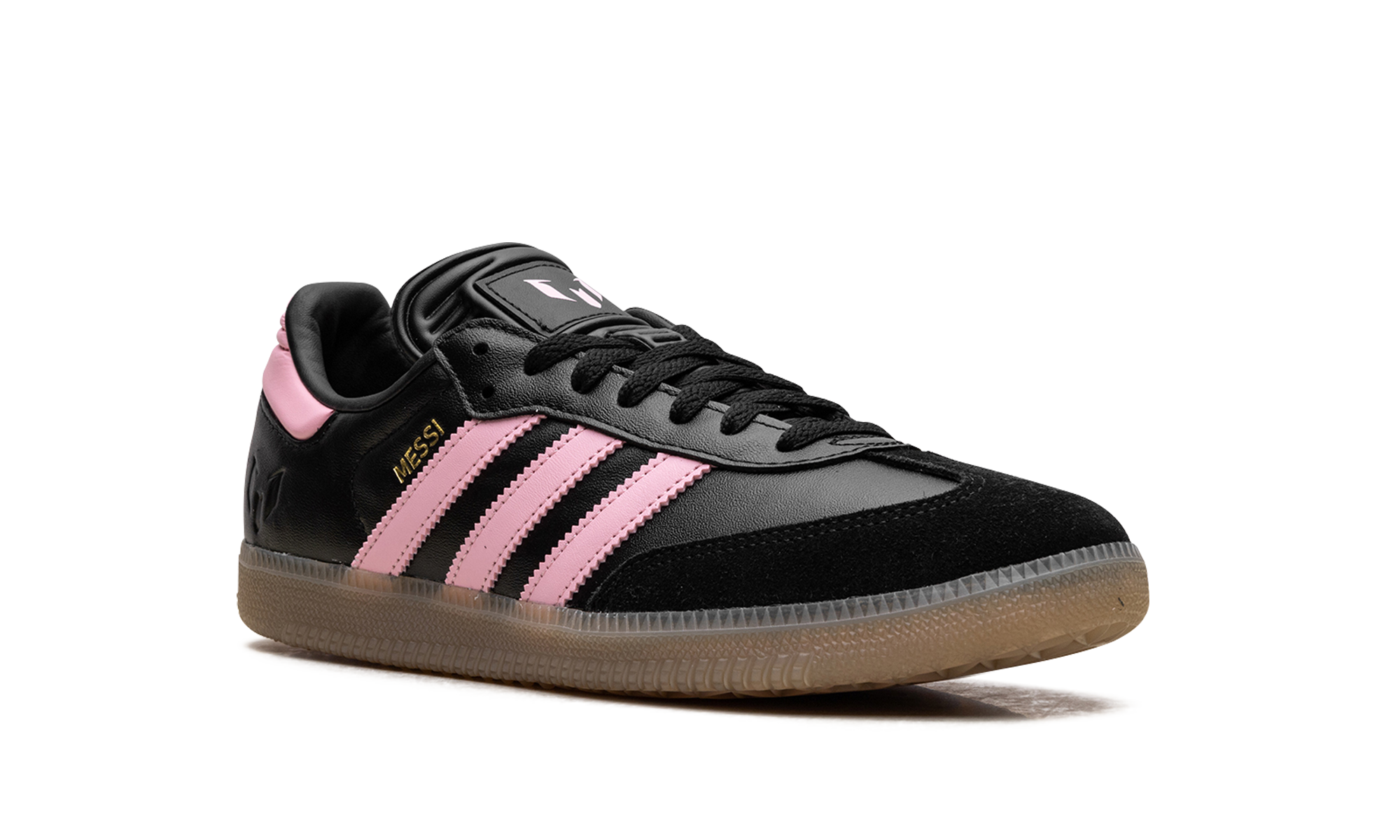 Samba Messi Indoor "Core Black / Gold Metallic / Gum"