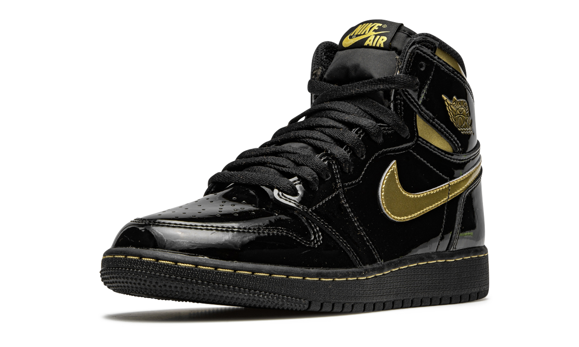Air Jordan 1 Retro High OG GS "Black Metallic Gold"