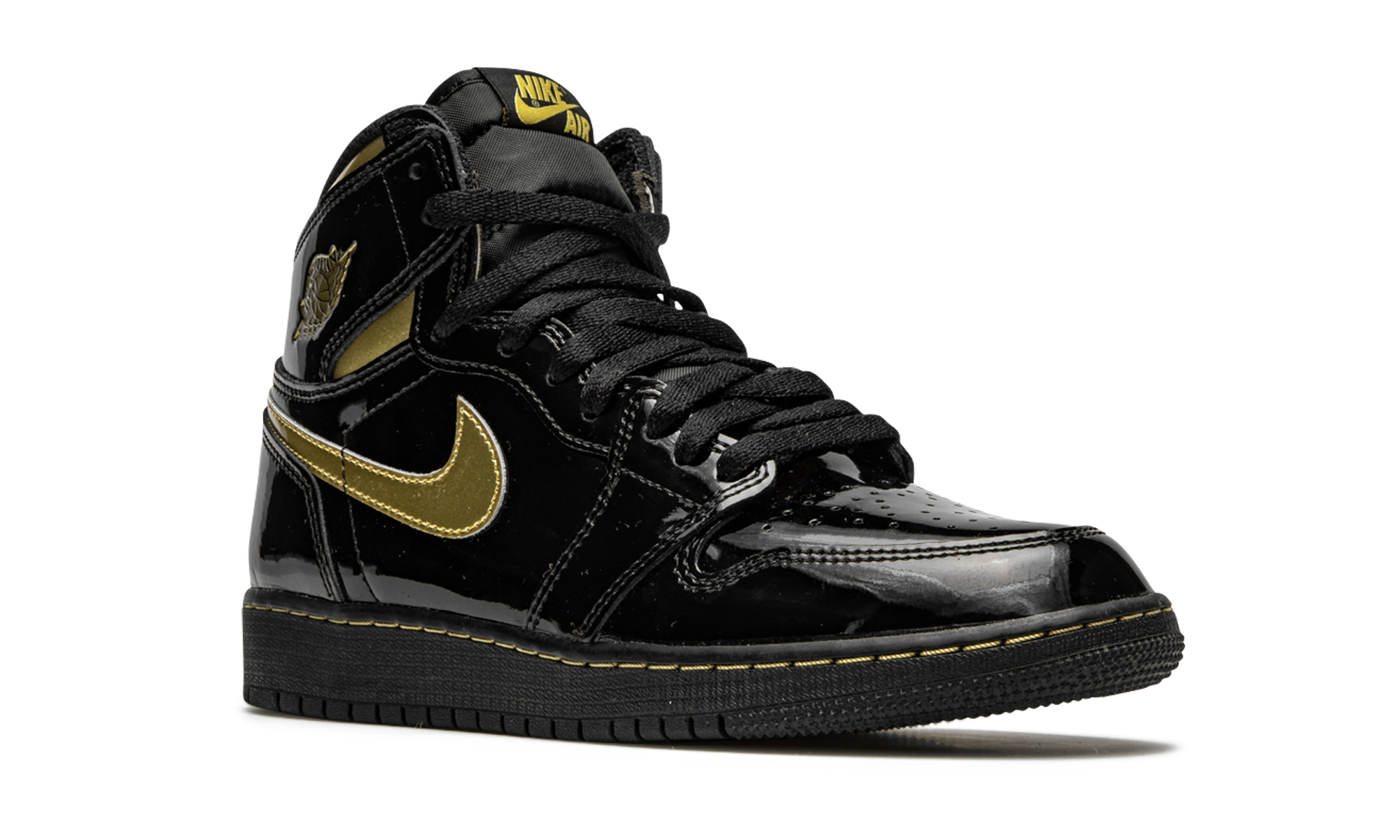 Air Jordan 1 Retro High OG GS "Black Metallic Gold"