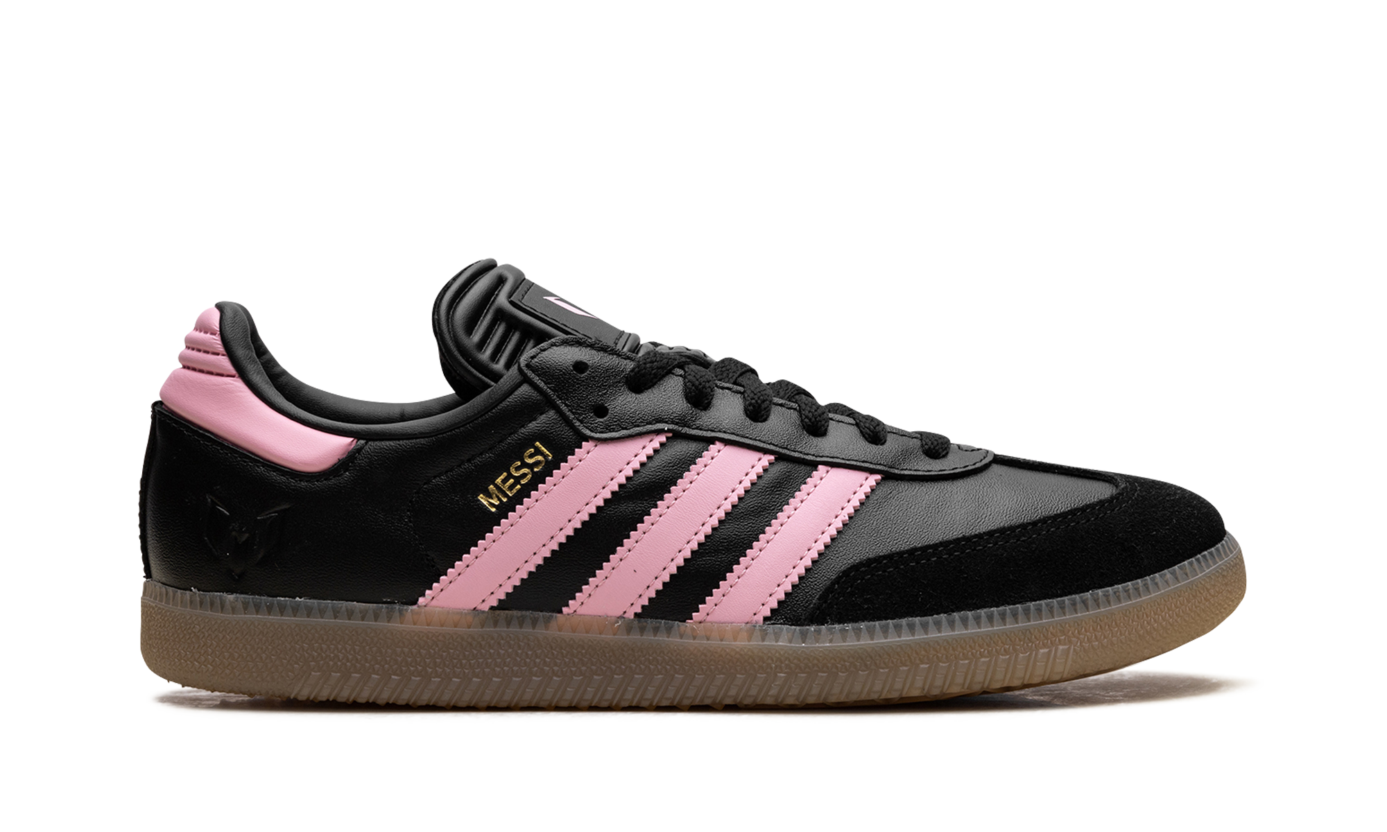 Samba Messi Indoor "Core Black / Gold Metallic / Gum"
