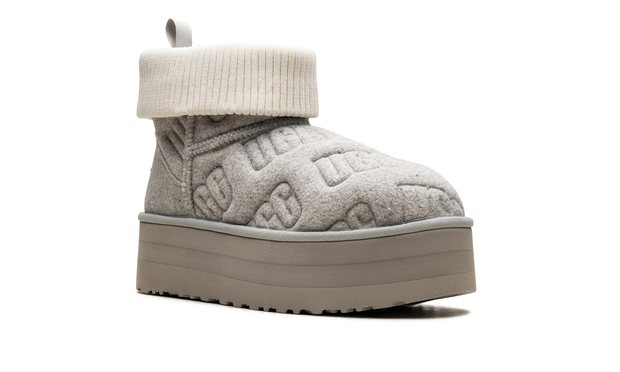 Classic Mini Platform Felted "Grey"