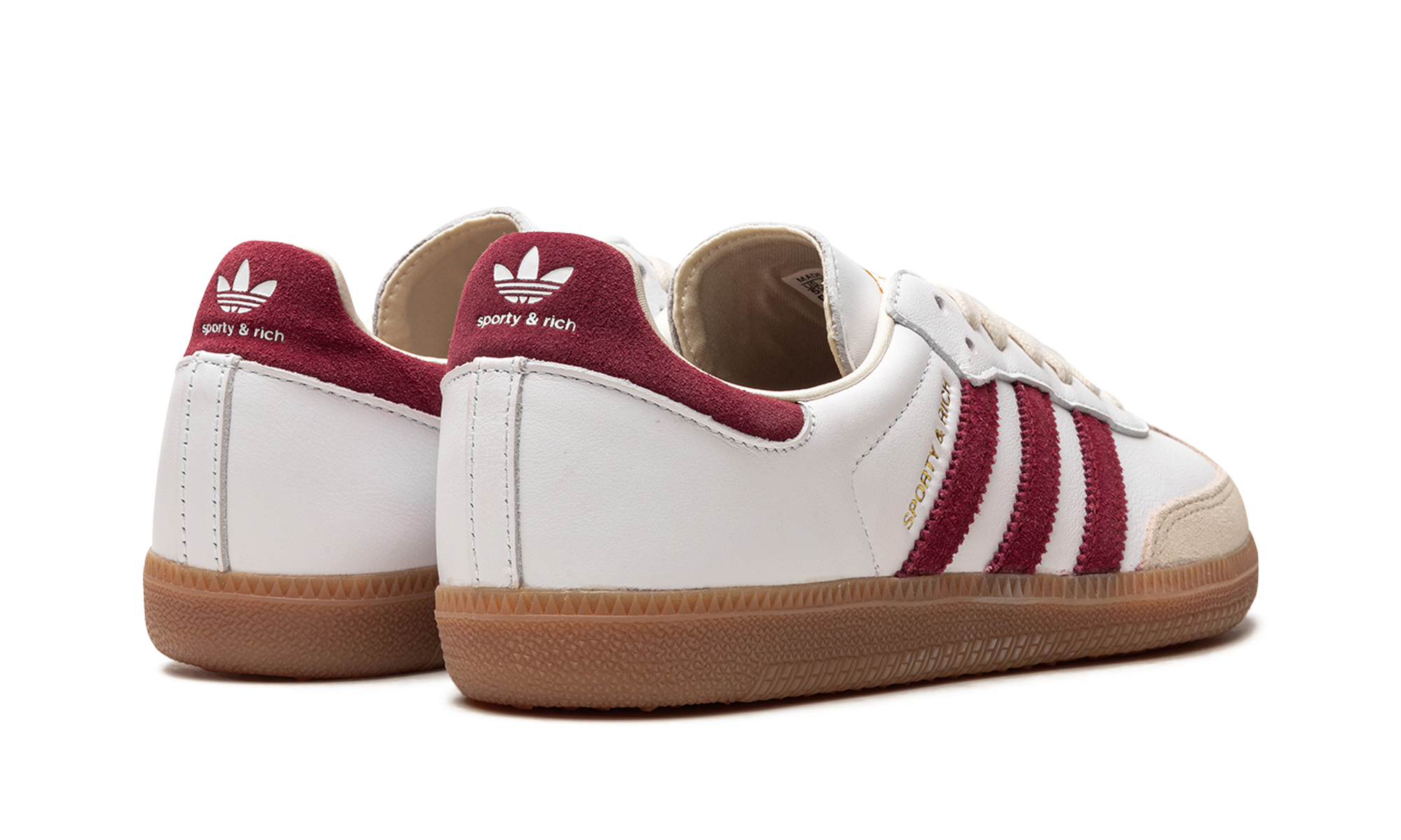 Samba OG "Deportiva y elegante - Núcleo blanco burdeos"