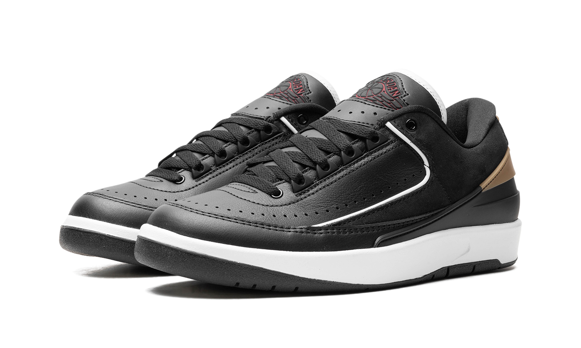 Jordan 2 Retro Low WMNS "Black Metallic Gold"