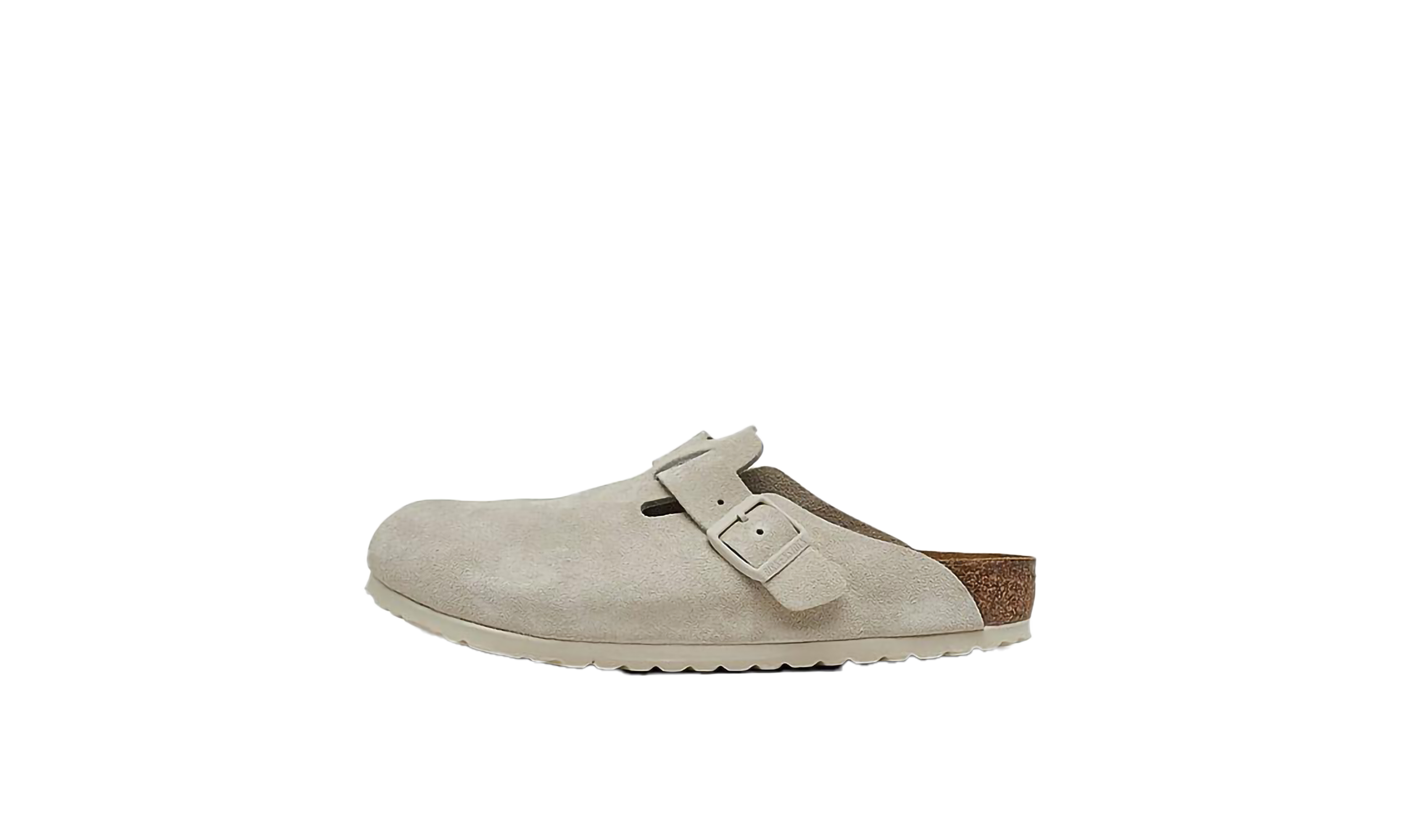 Boston Clog "Suede-Antique White"