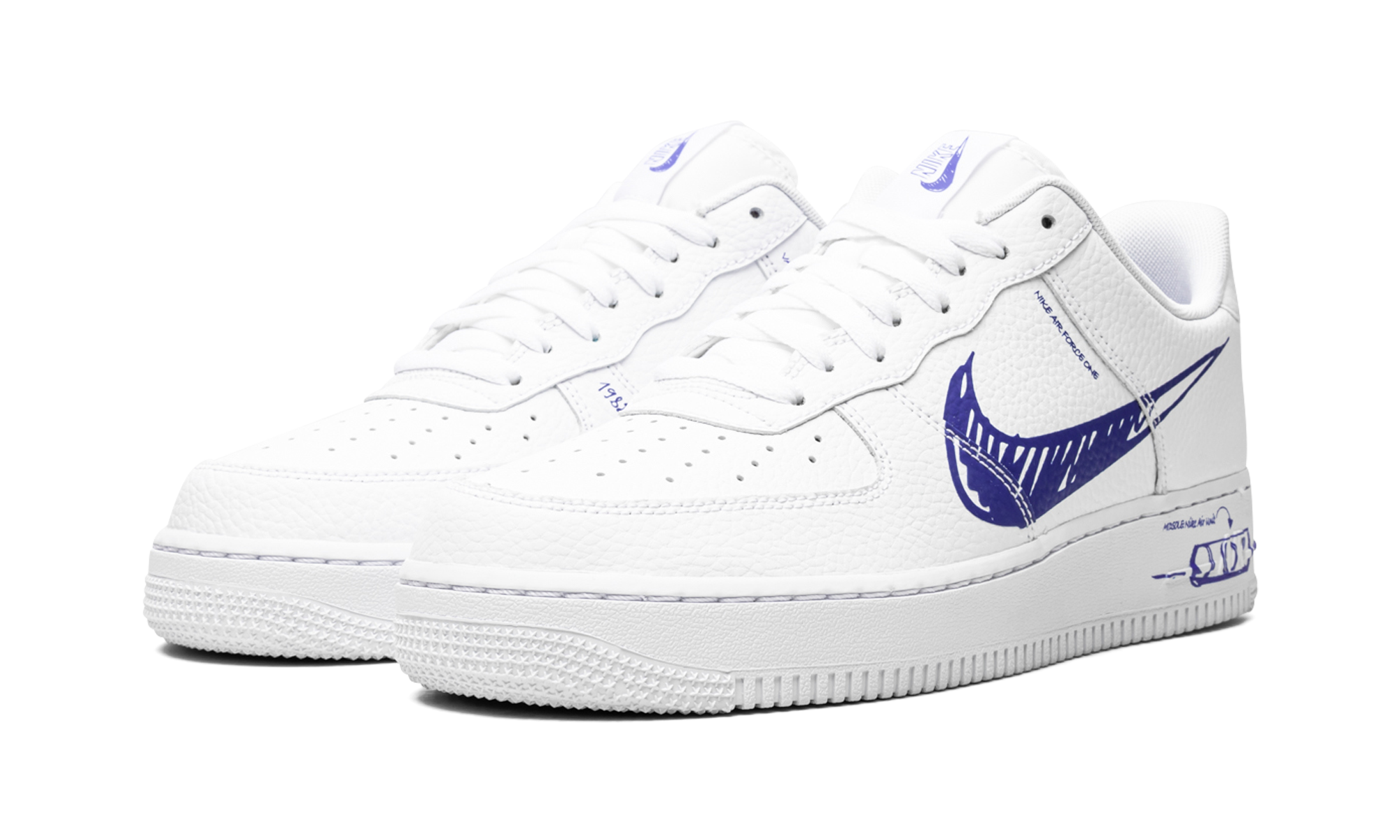Air Force 1 Low "Scribble - Royal Blue"