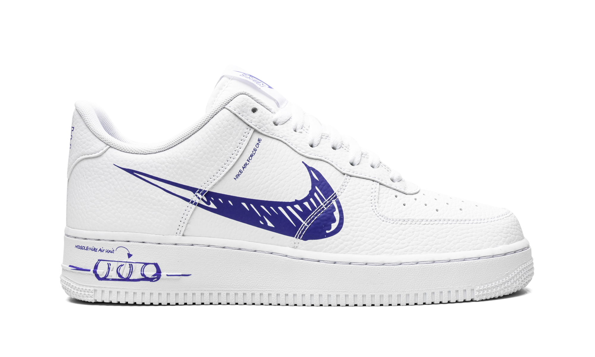 Air Force 1 Low "Scribble - Royal Blue"