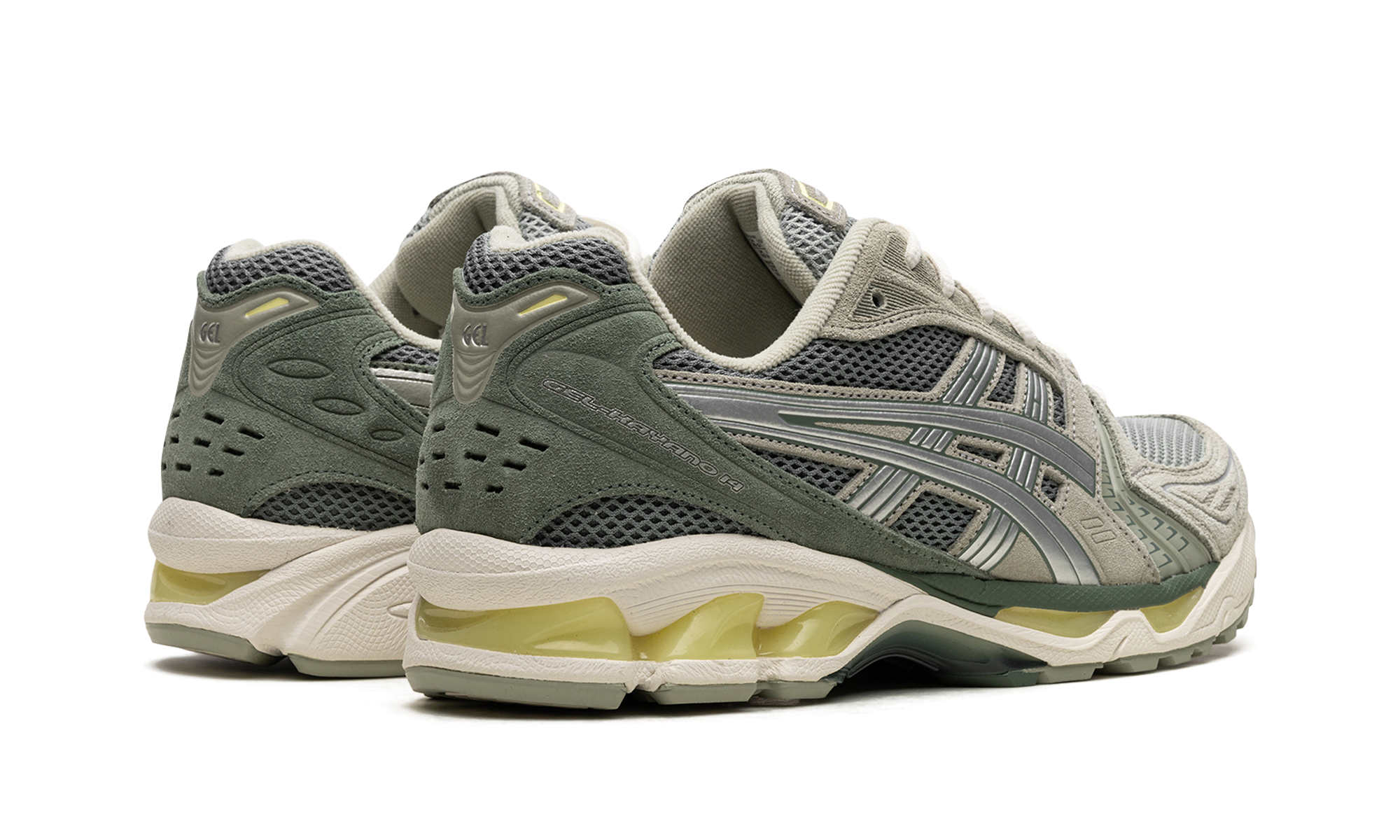 GEL KAYANO 14 "Olive Grey Pure Silver"