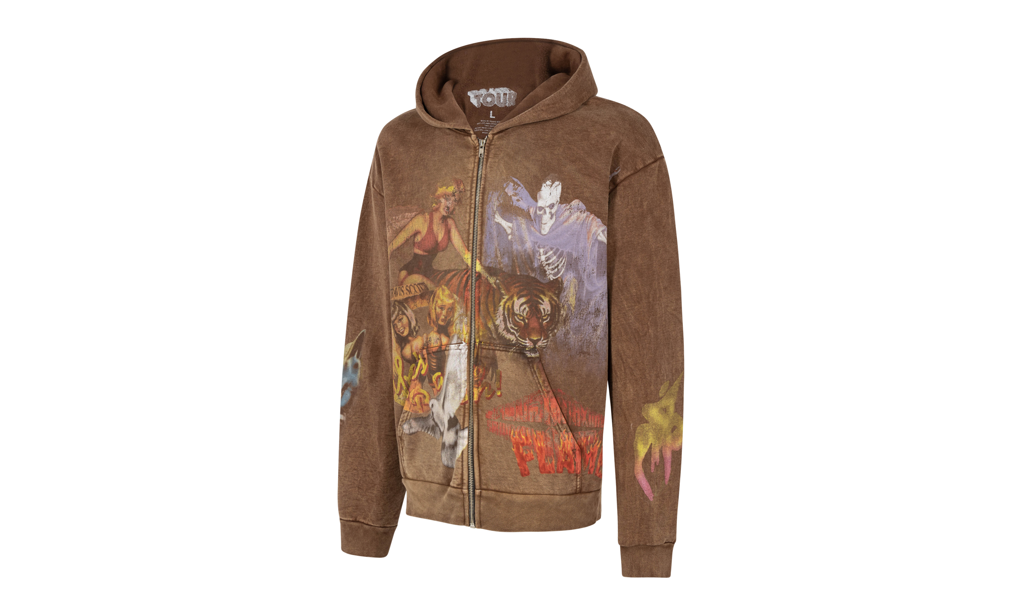 Travis Scott Utopia Circus Maximus Zip-Up Hoodie "Utopia Circus Maximus Tour 2023"