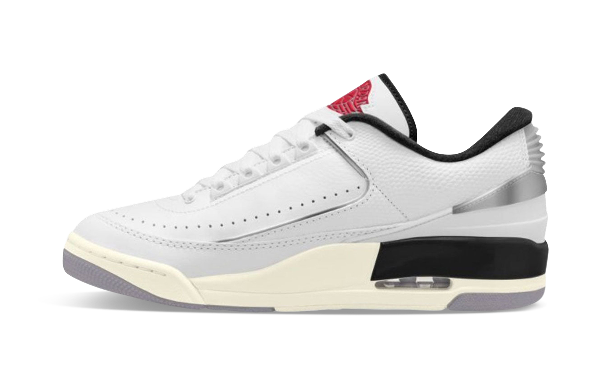 Jordan 2/3 "White Black Metallic Silver"