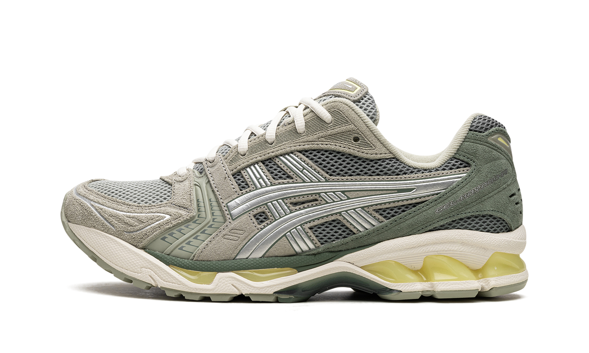 GEL KAYANO 14 "Olive Grey Pure Silver"