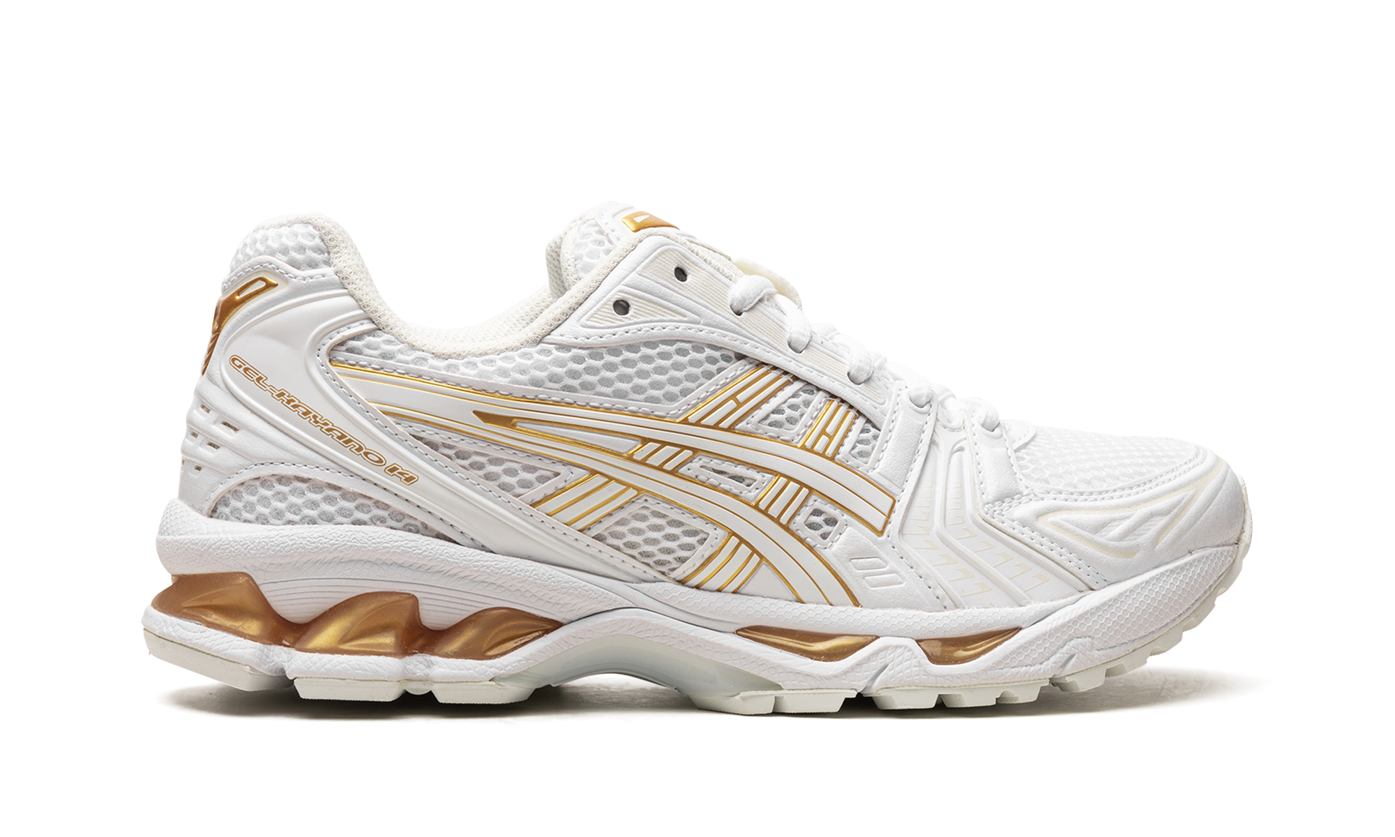 GEL KAYANO 14 WMNS "White / Gold"