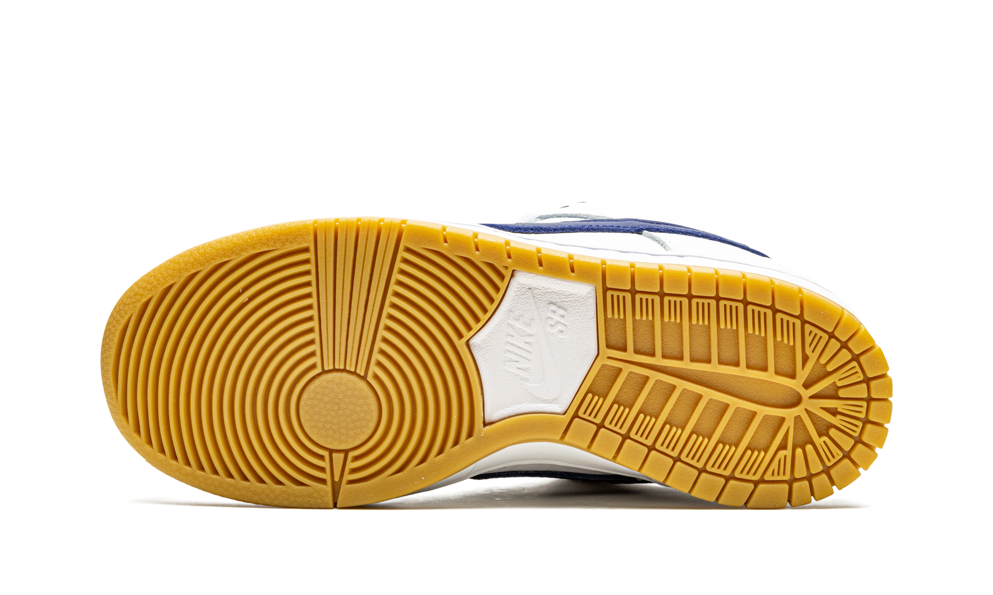 SB Dunk Low Pro Iso "Etiqueta Naranja - Blanco/Azul Marino"