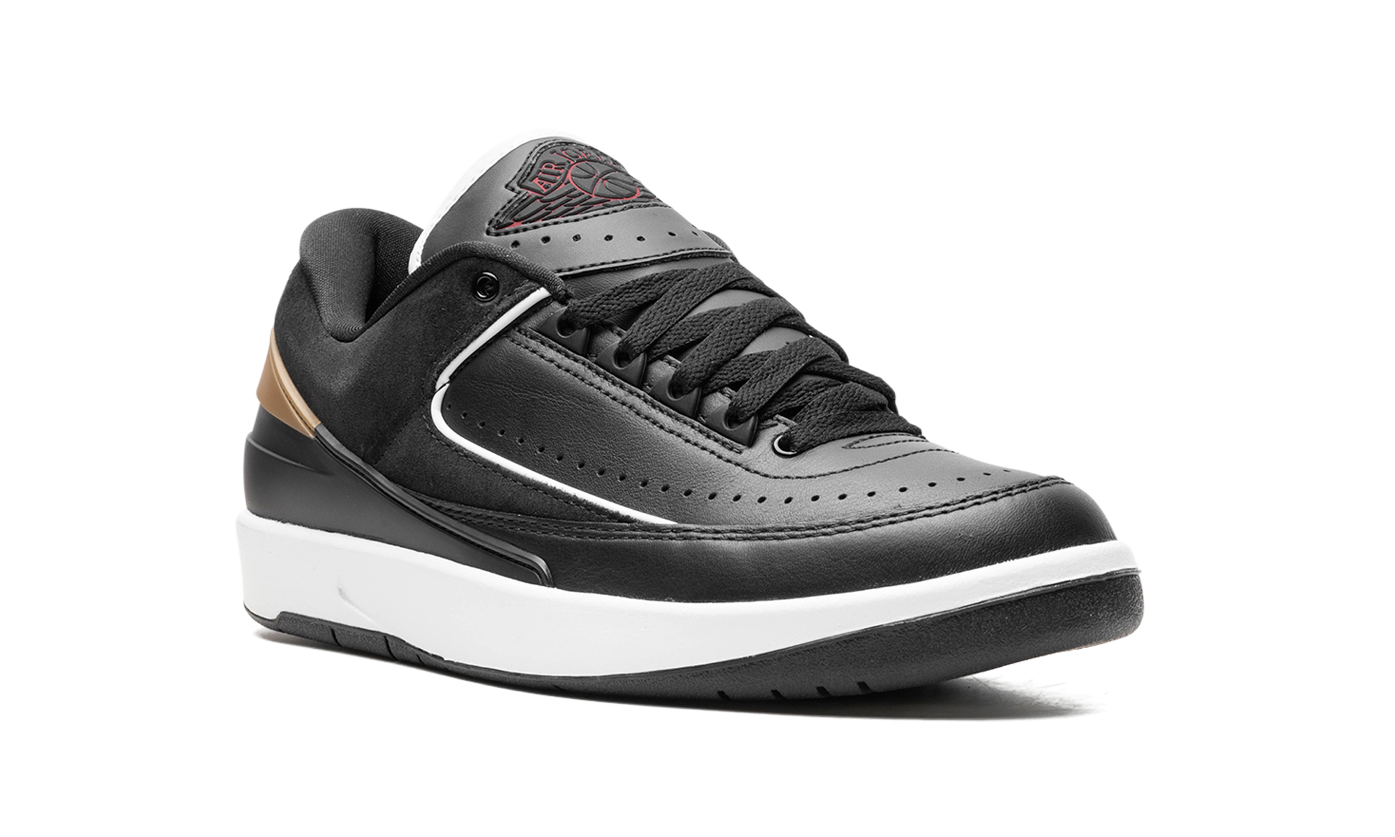Jordan 2 Retro Low WMNS "Black Metallic Gold"