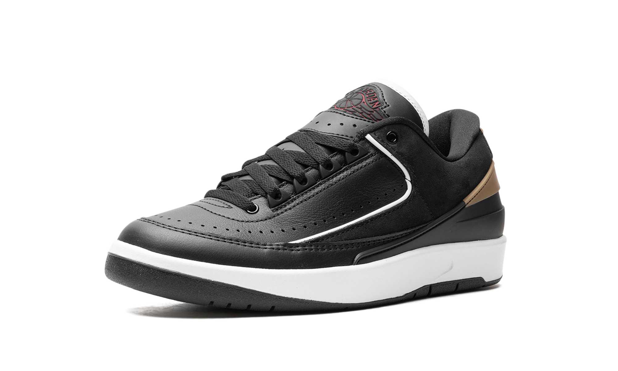Jordan 2 Retro Low WMNS "Black Metallic Gold"