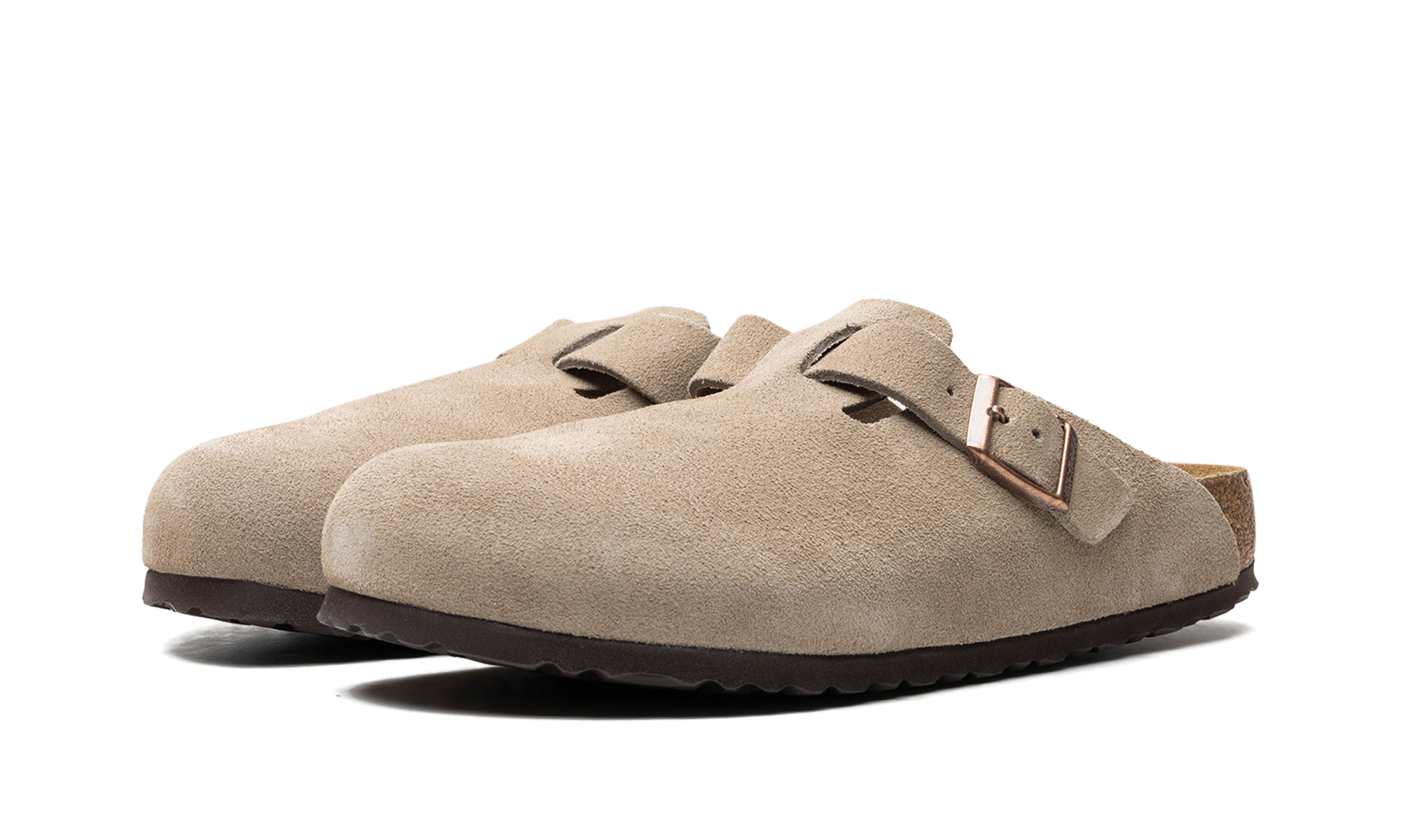 Boston Soft Footbed "Suede Taupe"