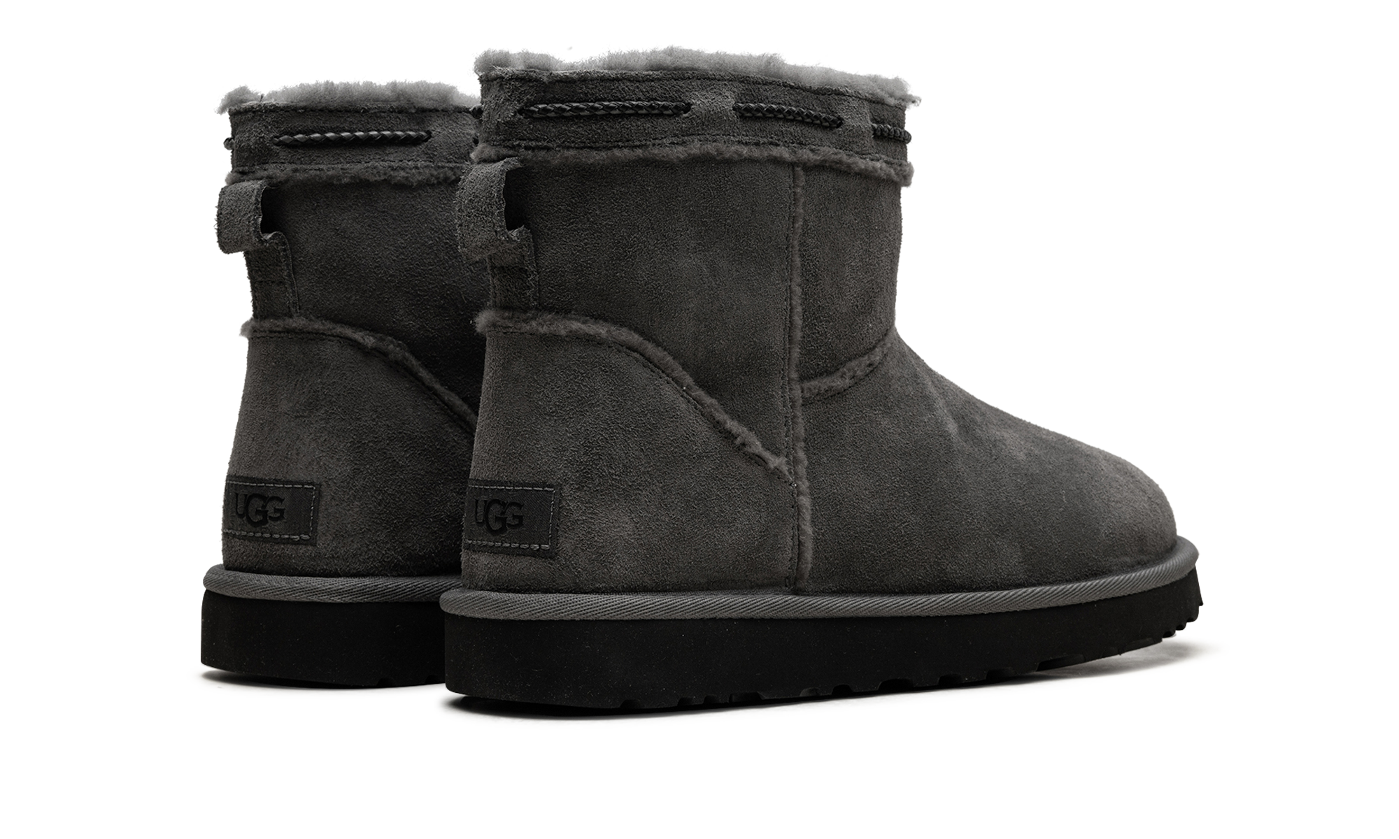 Classic Mini Shearling Braid WMNS "Charcoal"