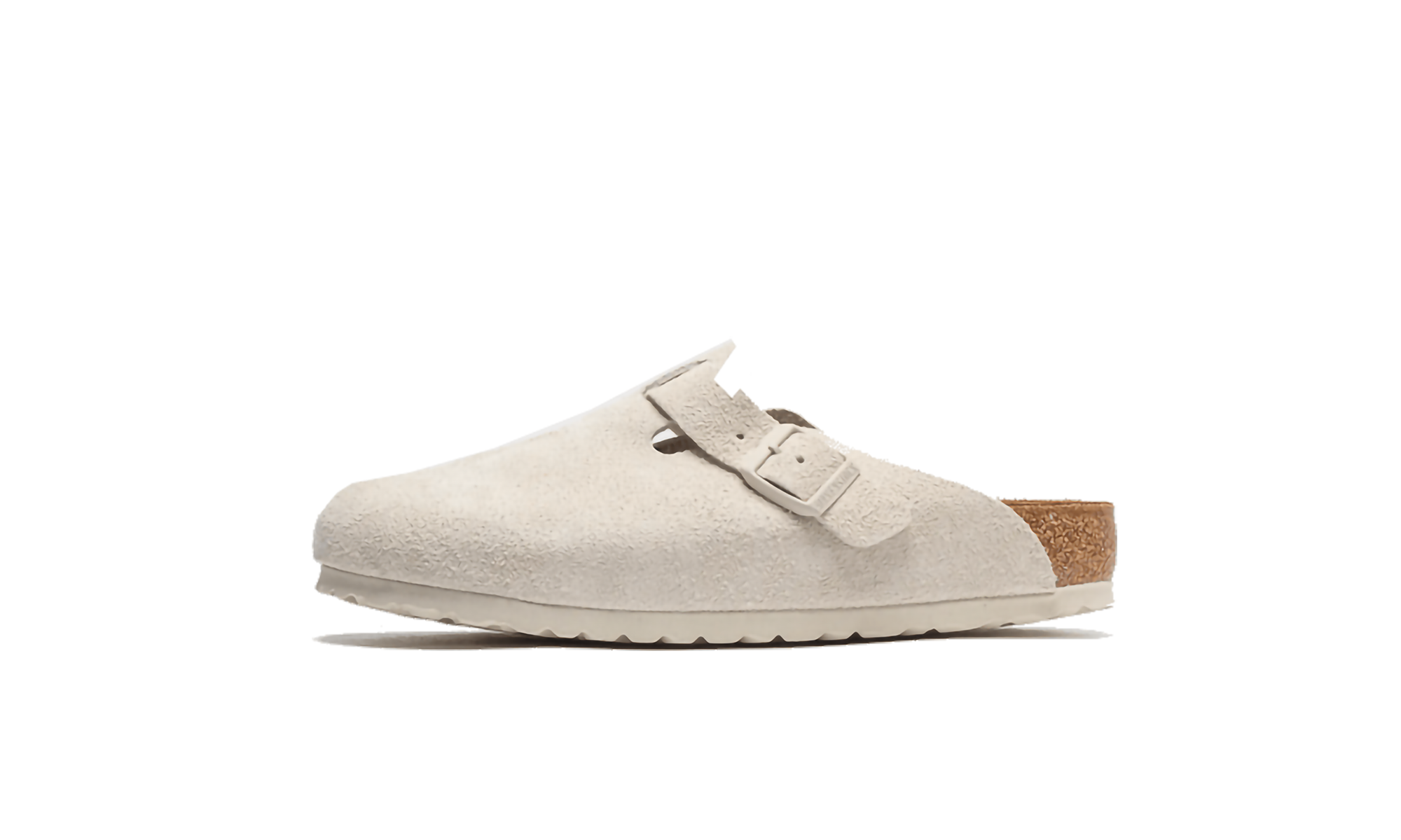 Boston Soft Footbed "Suede Antique White"