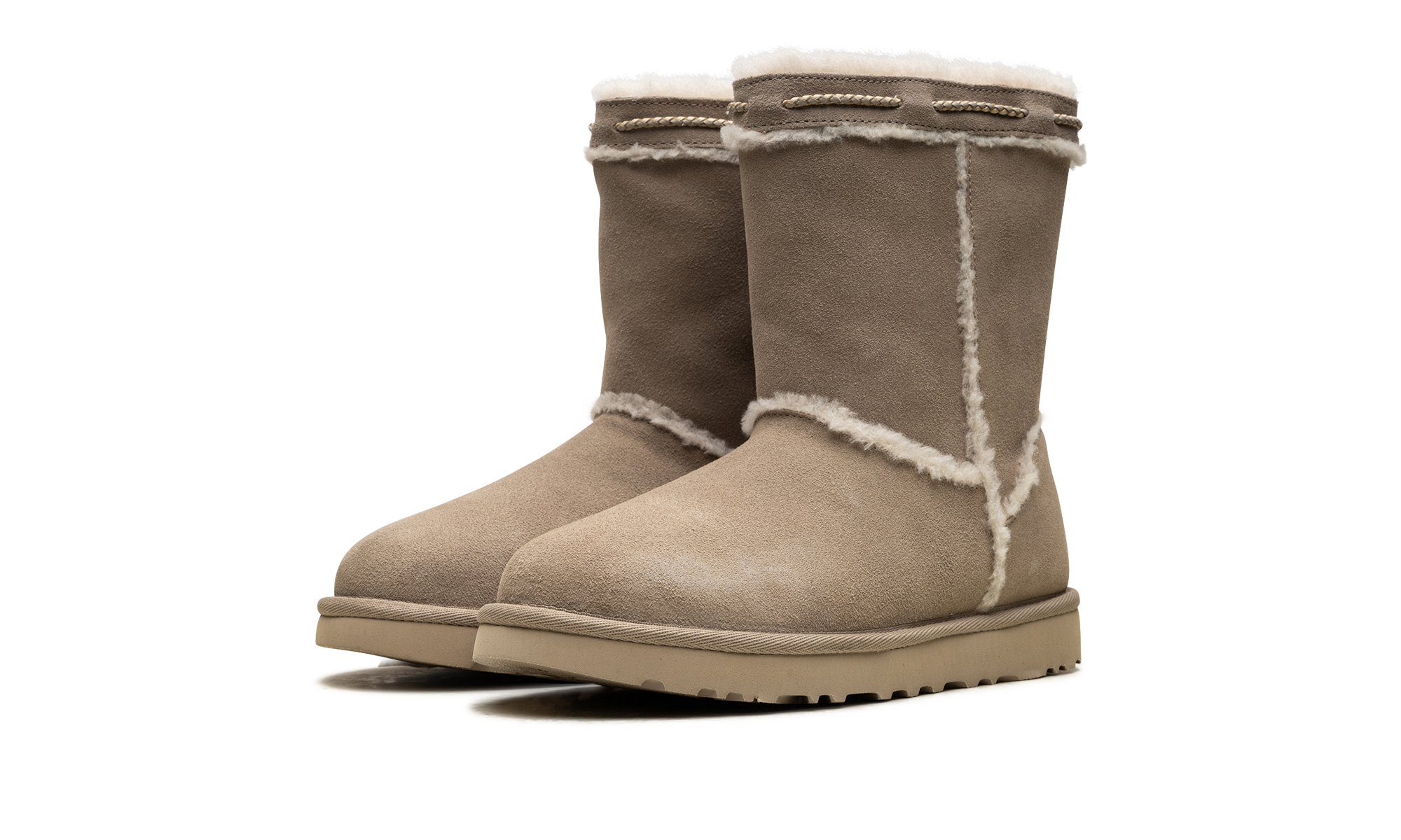 Classic Short Shearling Braid WMNS "DUNE"