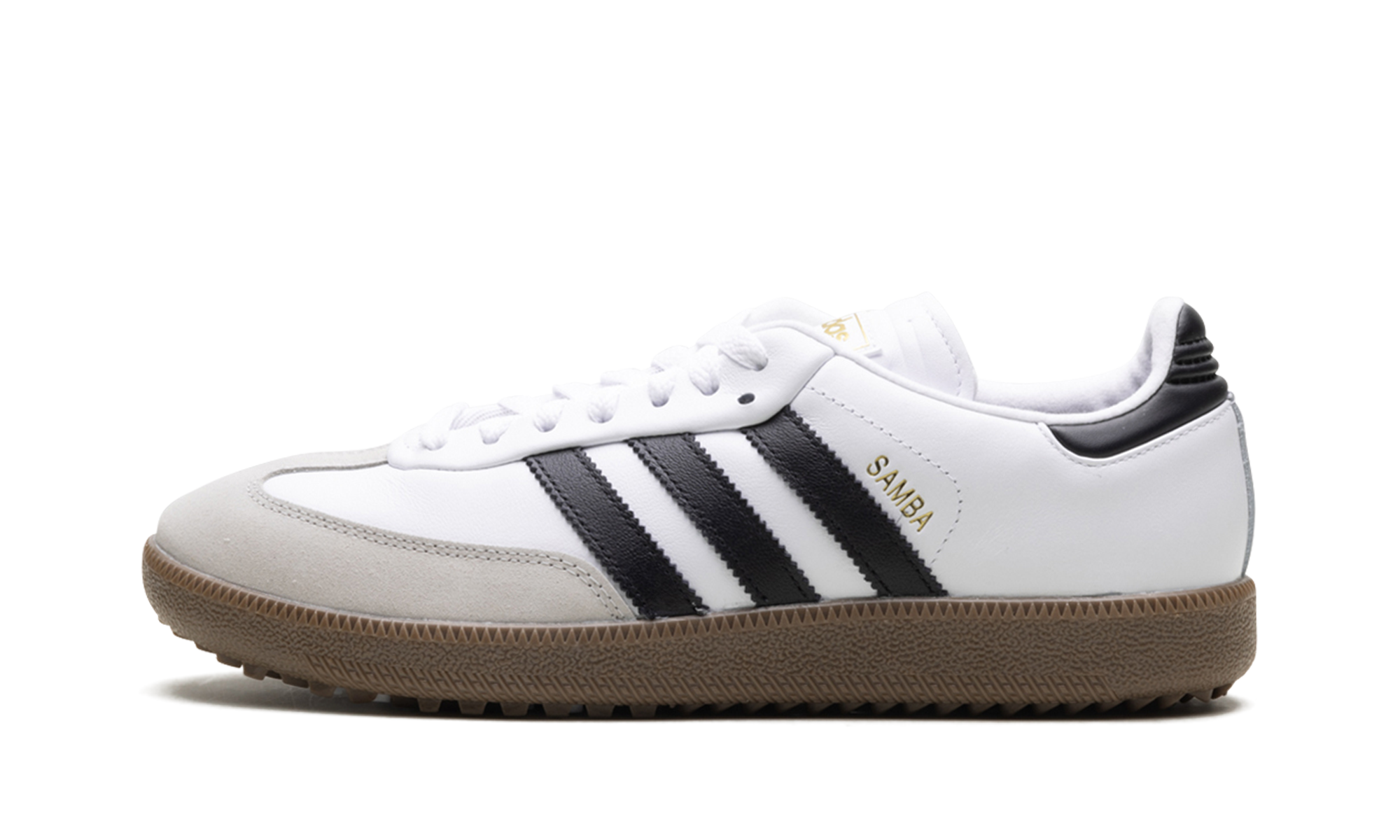 Samba Spikeless Golf "White Black Gum"