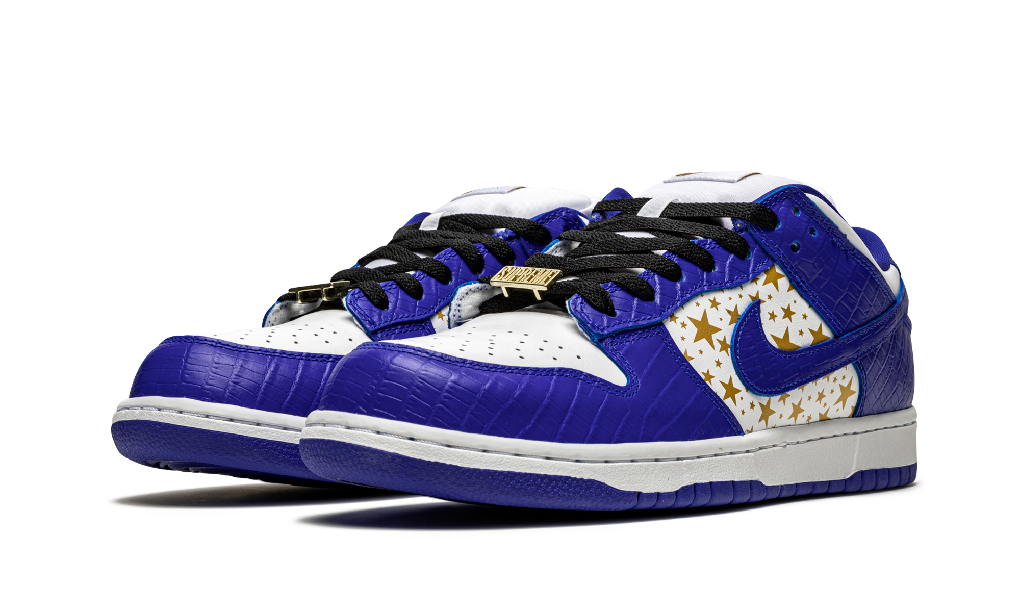 SB Dunk Low "Supreme - Estrellas - Azul Hiper"