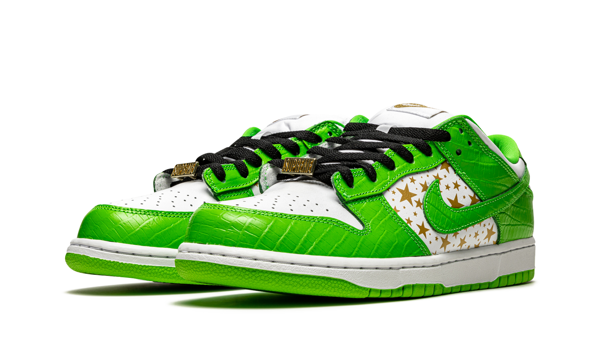 Zapatillas SB Dunk Low "Supreme - Stars - Mean Green"