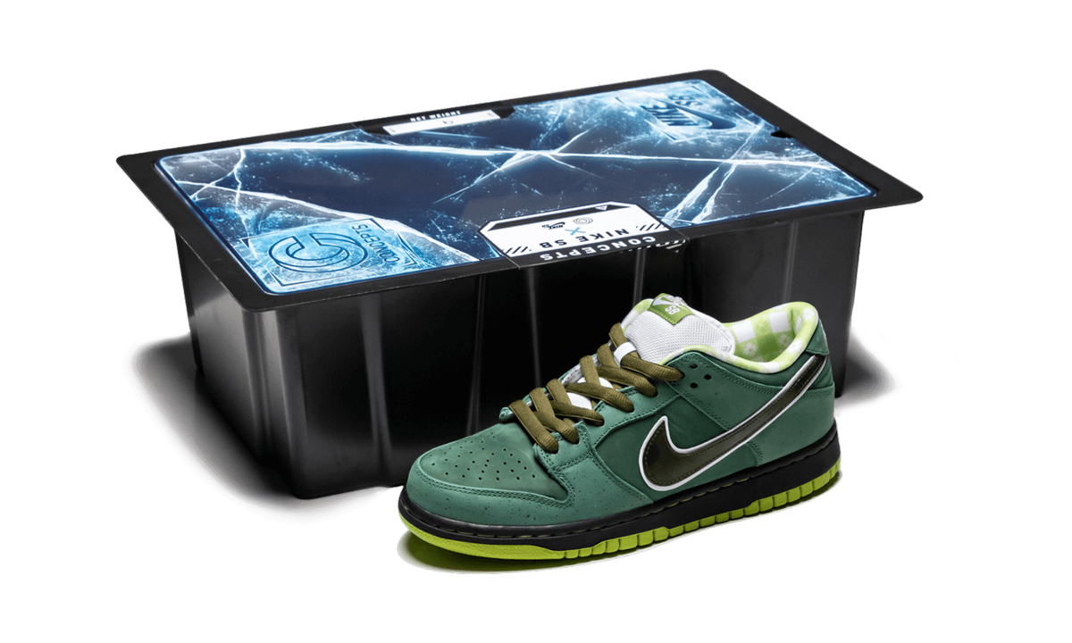 SB Dunk Low Pro OG QS Caja especial "Conceptos - Langosta verde"