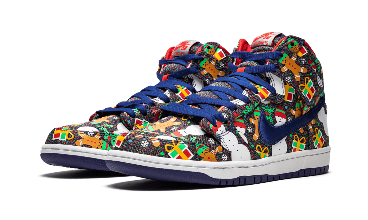SB Dunk High TRD QS "Suéter navideño feo"
