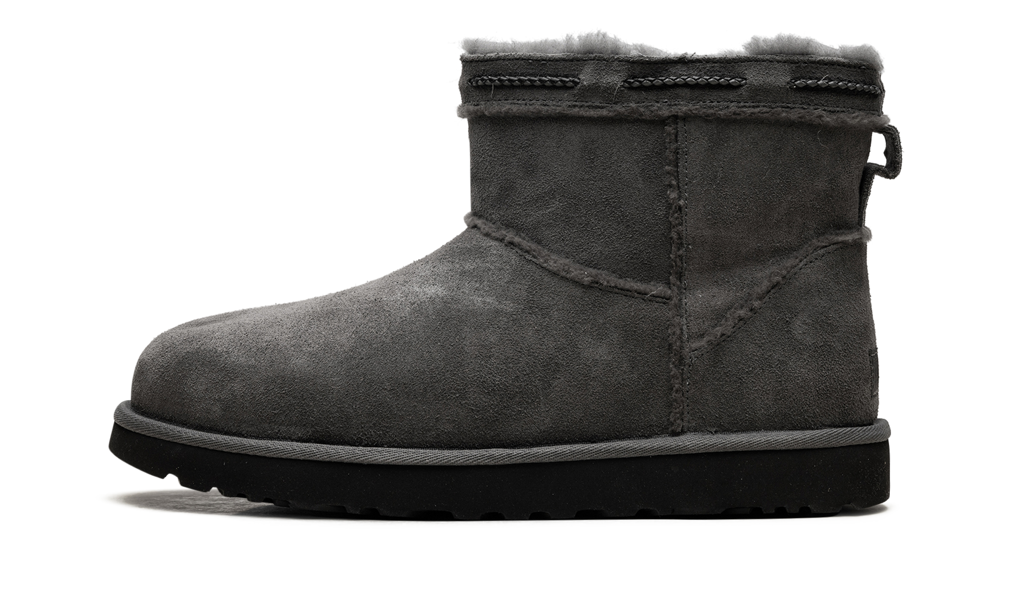 Classic Mini Shearling Braid WMNS "Charcoal"