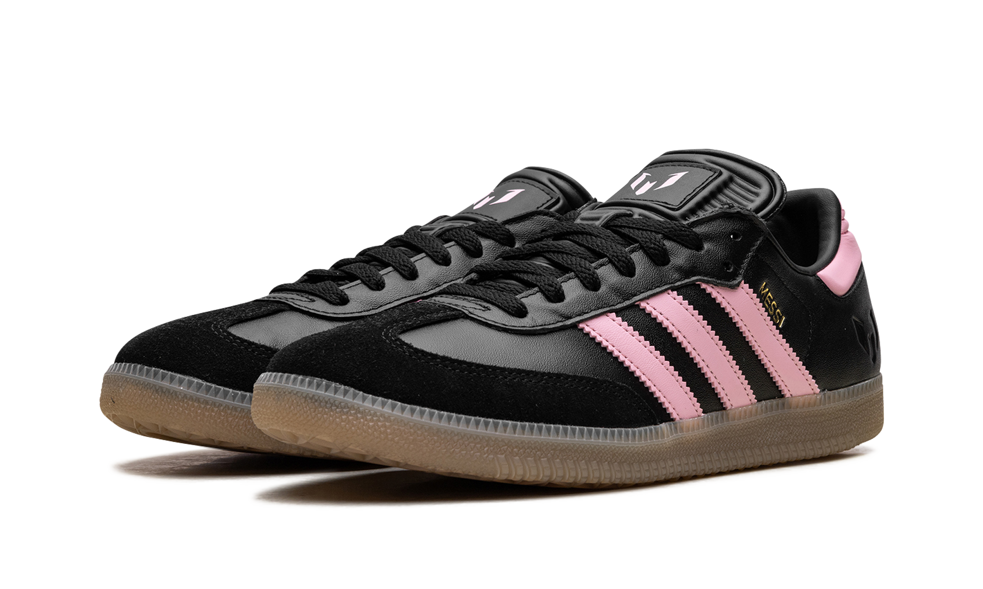 Samba Messi Indoor "Core Black / Gold Metallic / Gum"