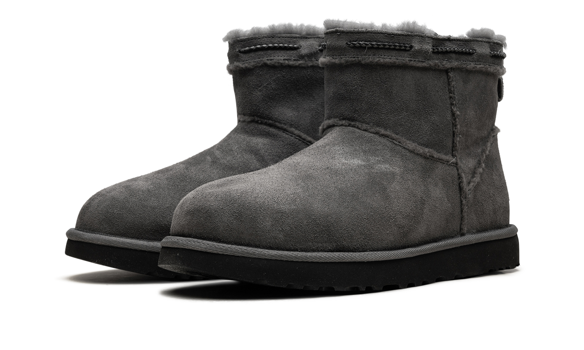 Classic Mini Shearling Braid WMNS "Charcoal"