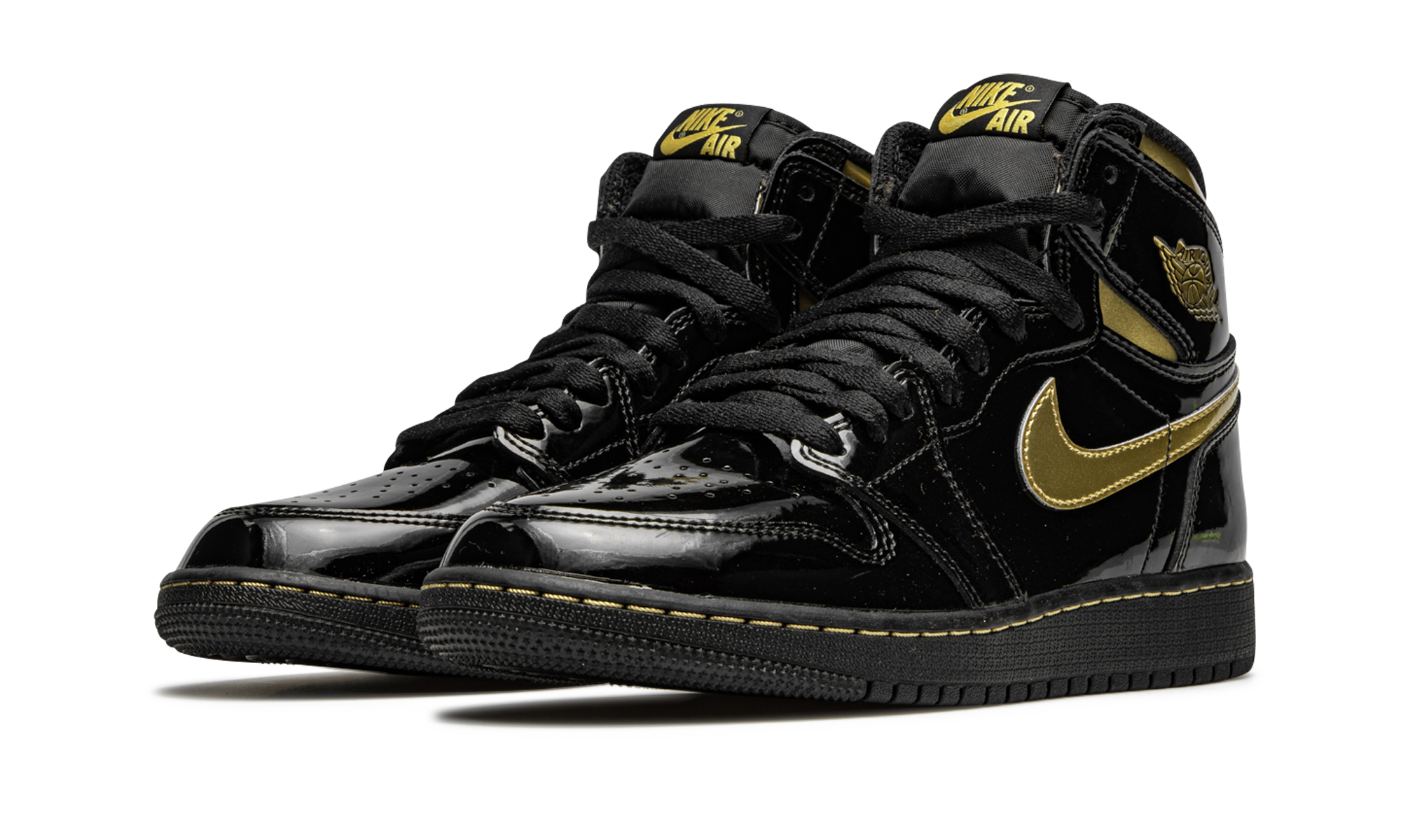 Air Jordan 1 Retro High OG GS "Black Metallic Gold"