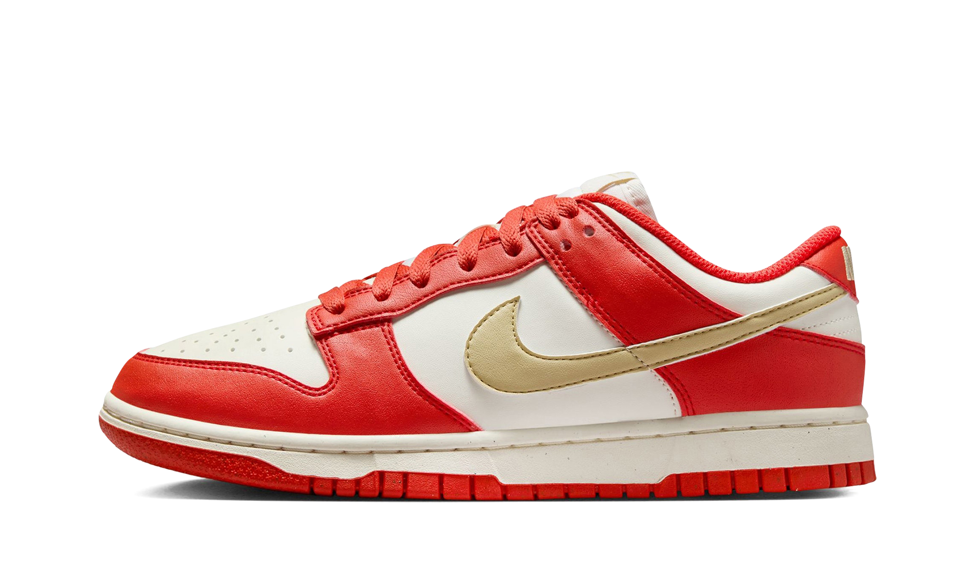 Dunk Low Next Nature WMNS "Light Crimson Team Gold"