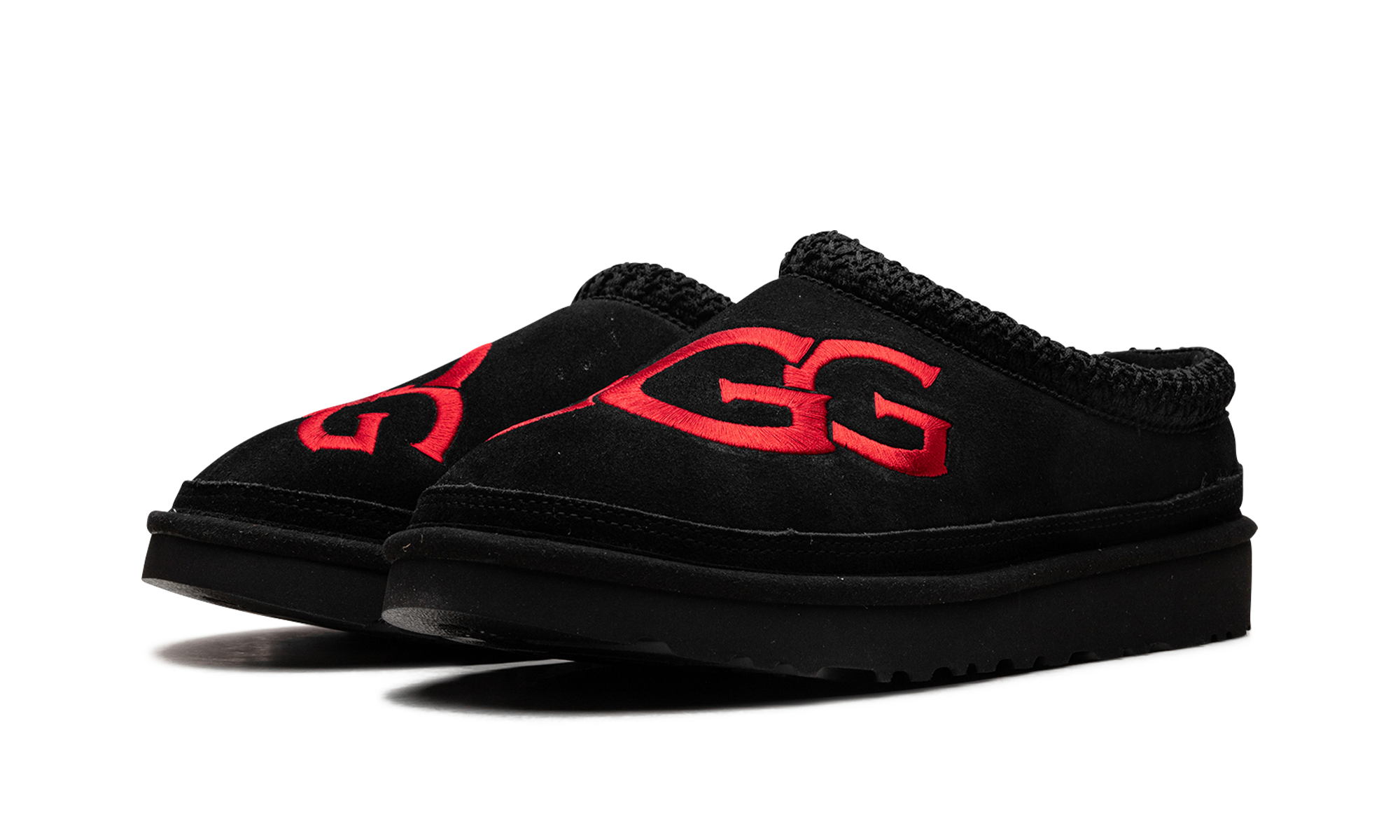Tasman Logo Slipper "Black / Samba Red"