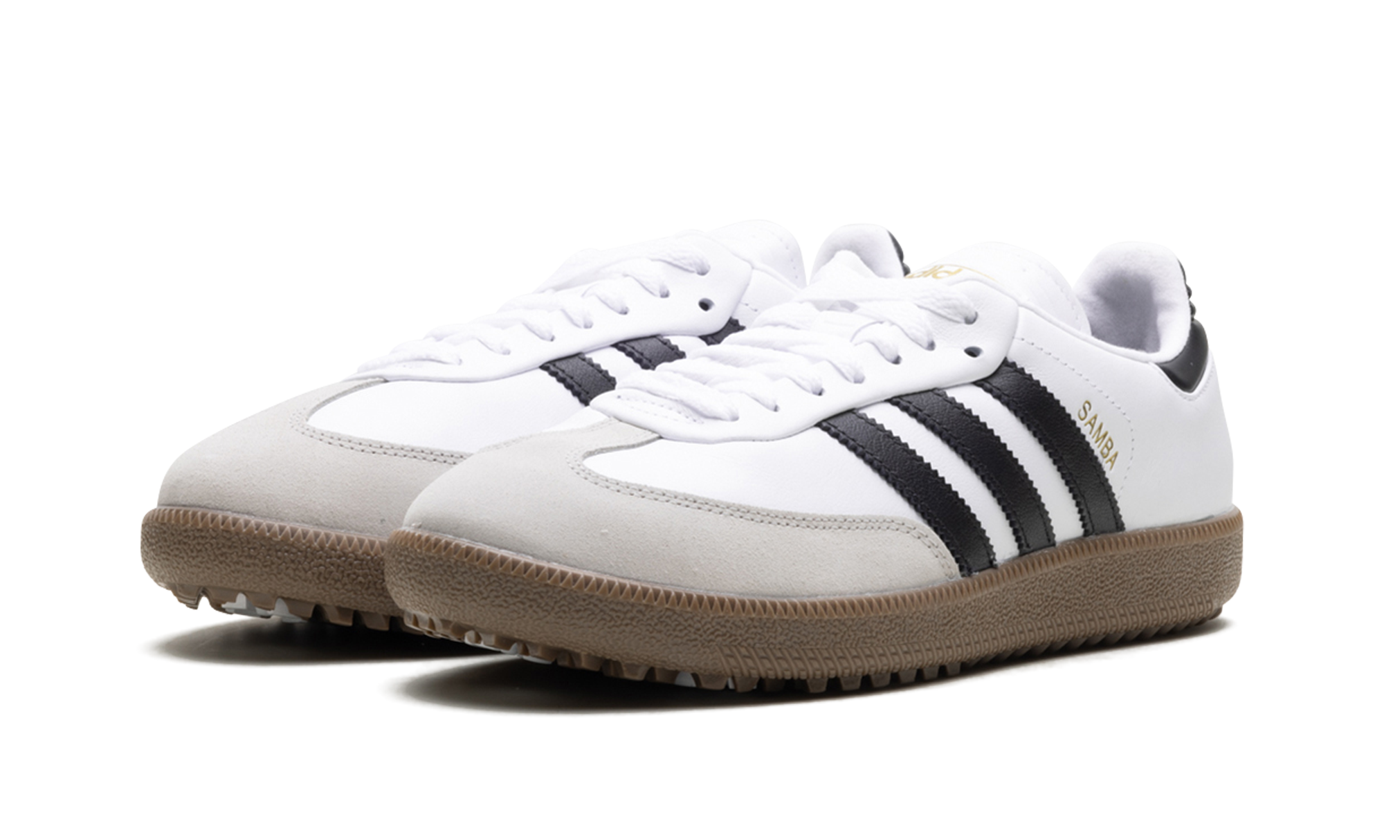 Samba Spikeless Golf "White Black Gum"