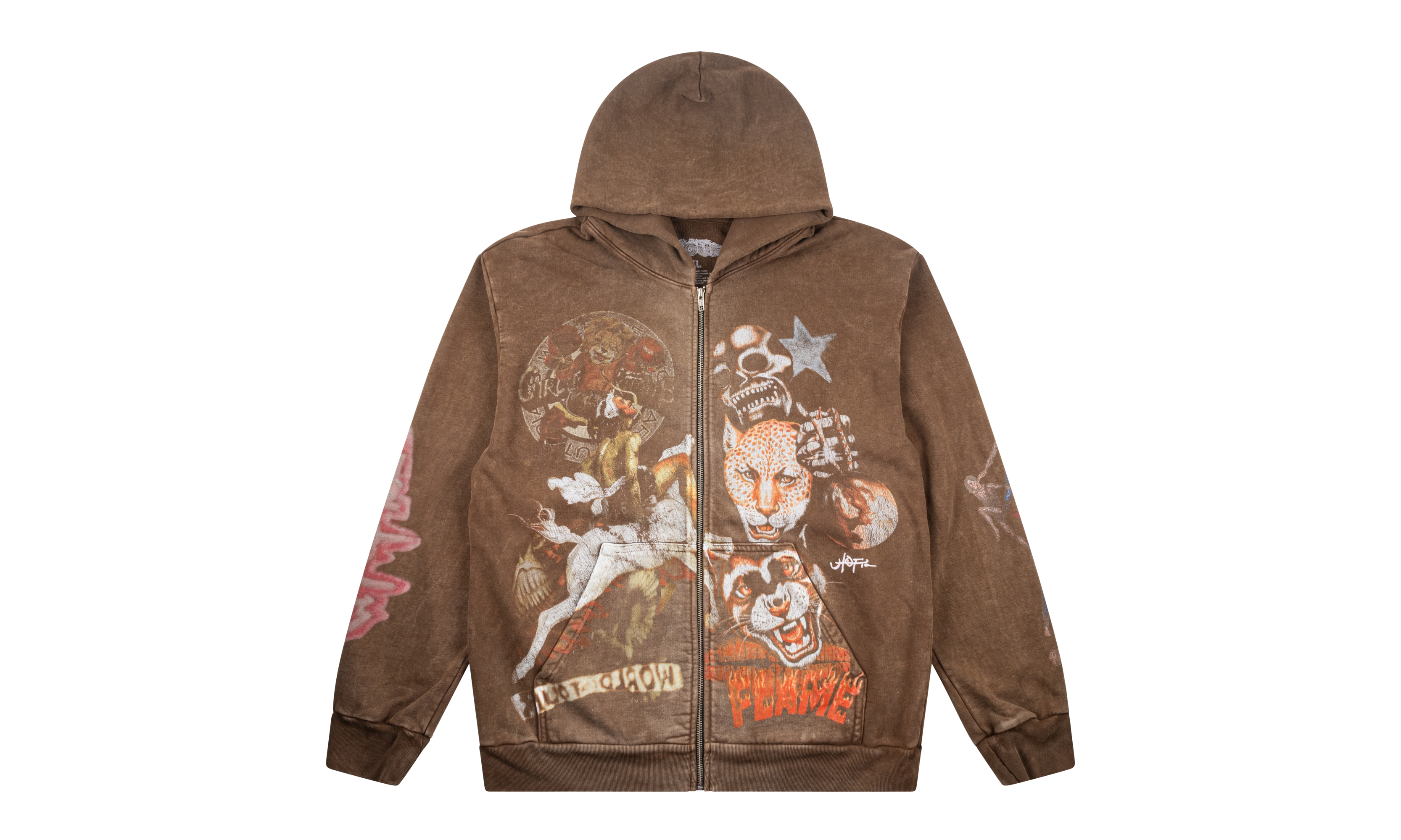 Utopia CM Zip Up Hoodie "Australia - Brown"
