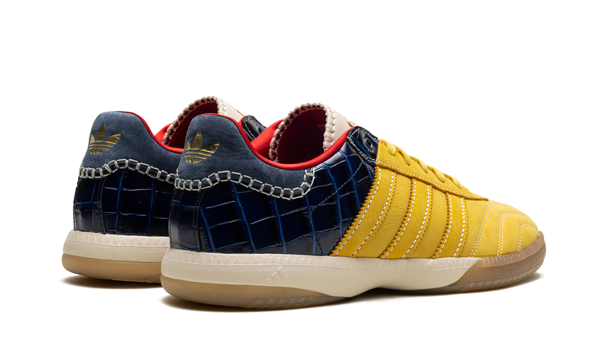 Samba Millenium "Wales Bonner - Fade Gold / Navy Croc"