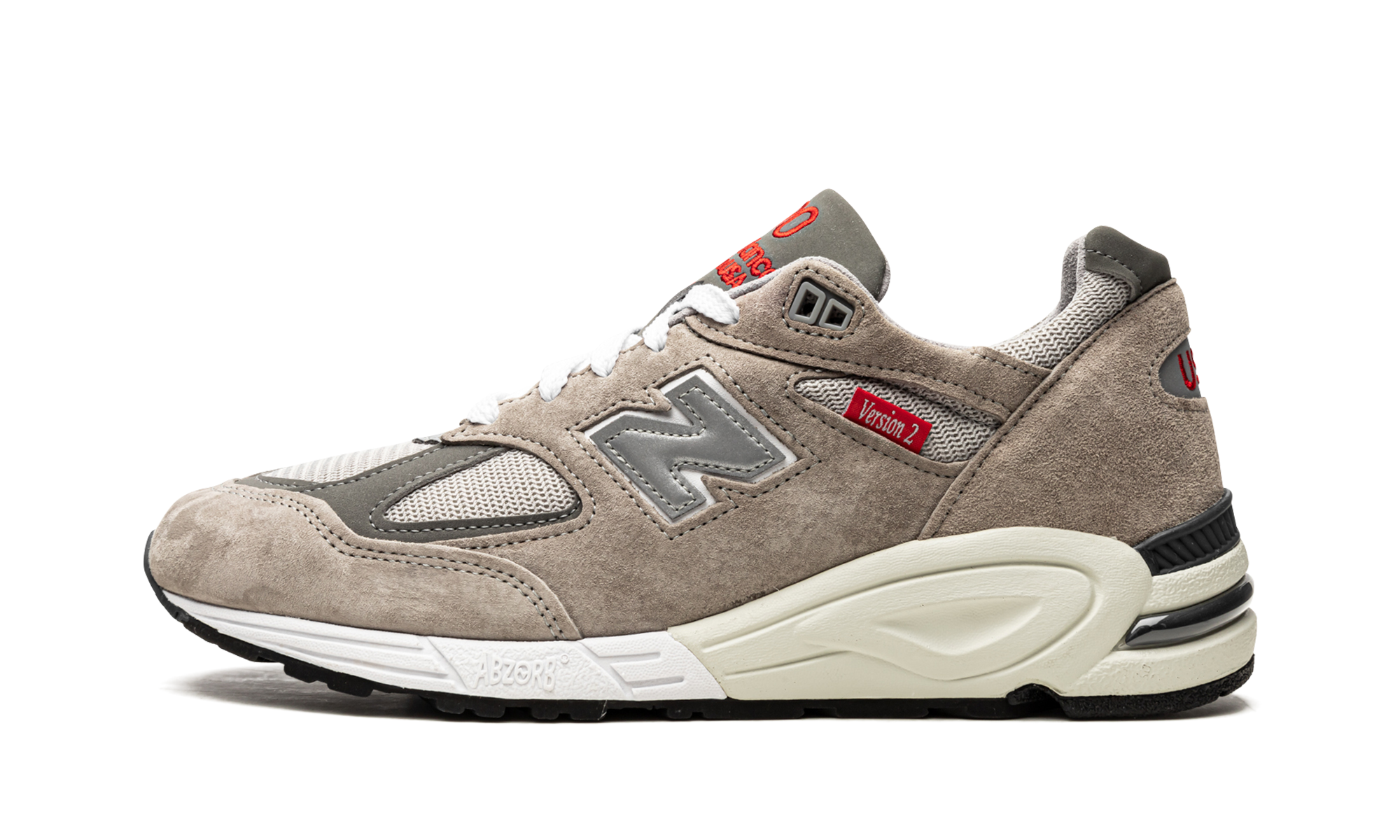 Made in US 990 v2 "Grey / Red"