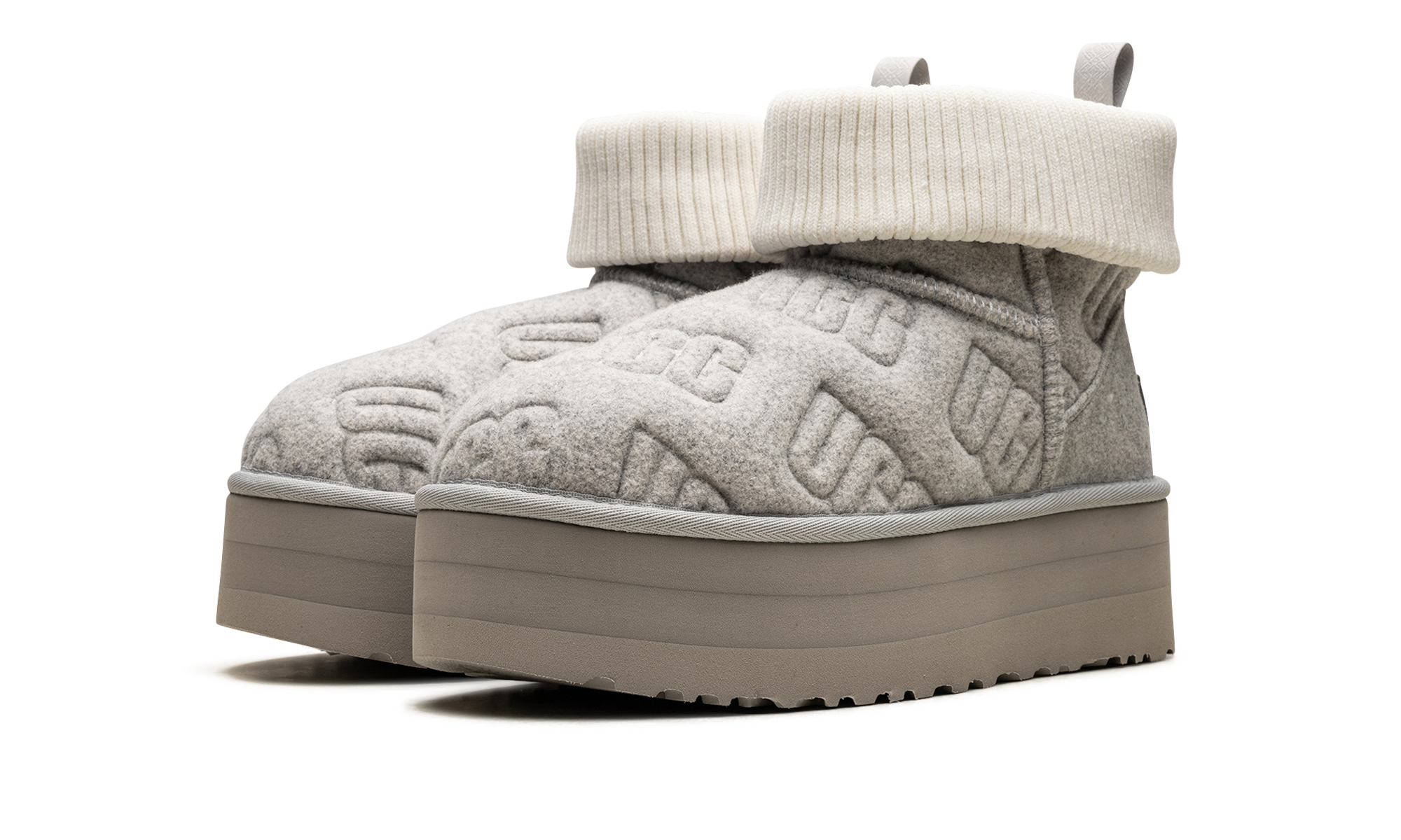 Classic Mini Platform Felted "Grey"