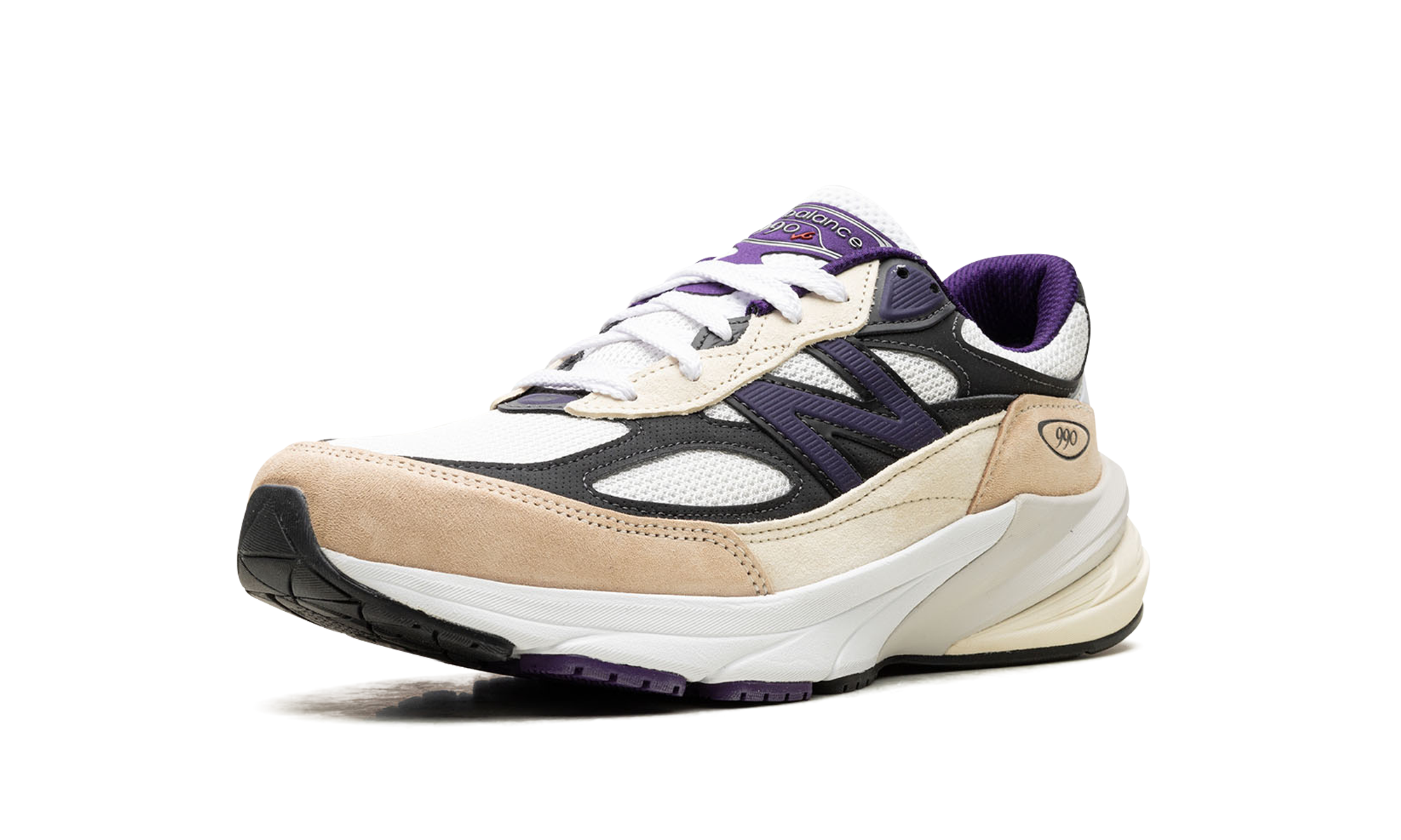 990v6 "Made In USA - Teddy Santis White Black Plum"